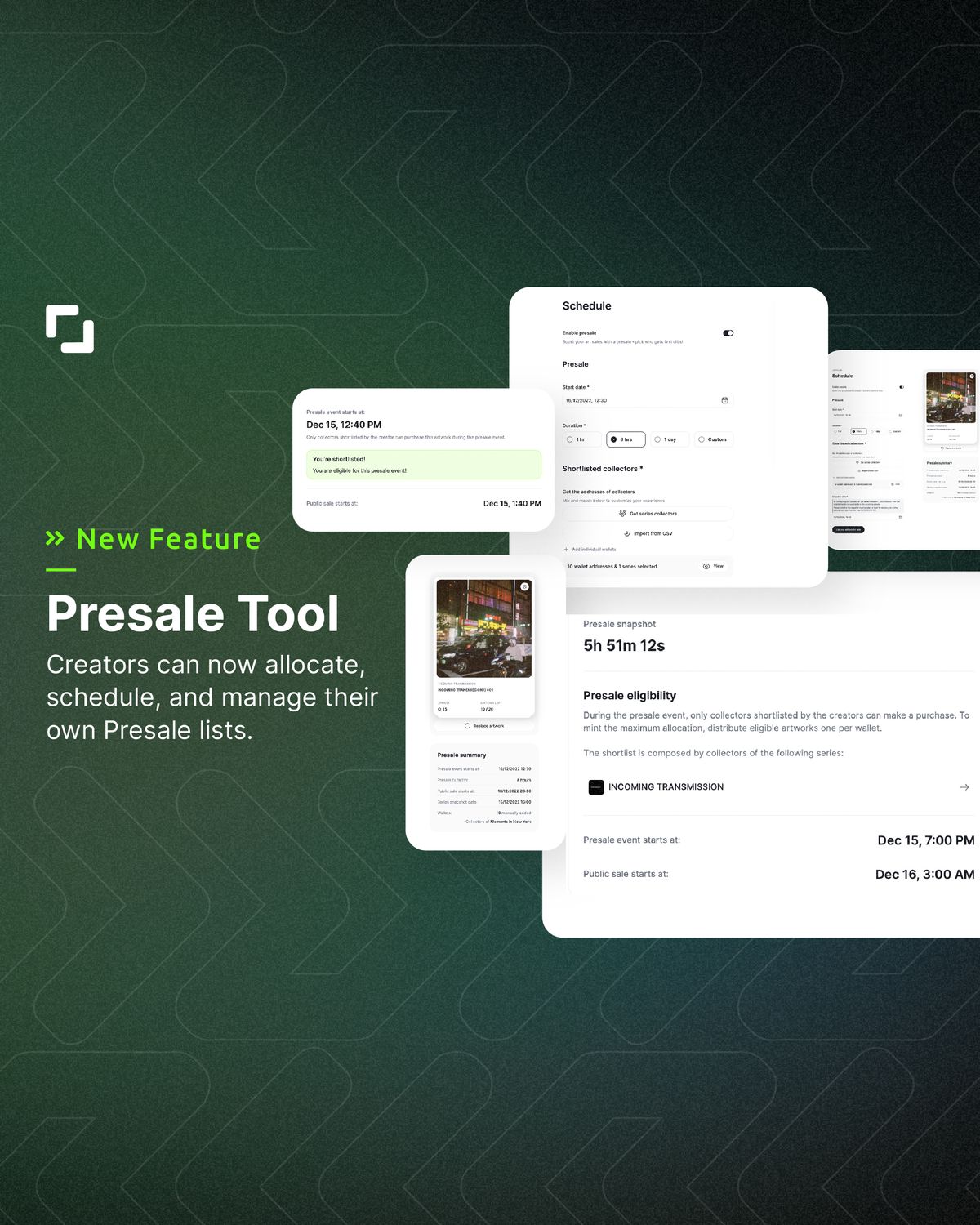 Introducing our new Presale Tool