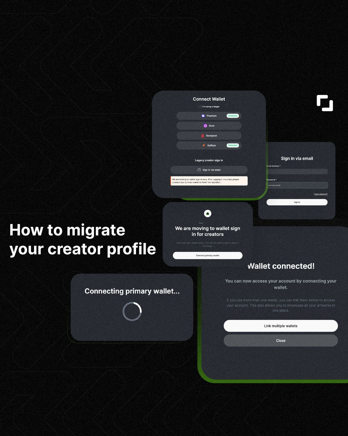 How to migrate your creator profile